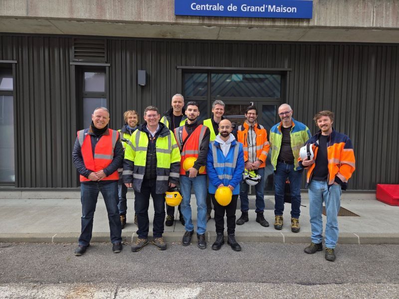 Visite de la centrale de Grand Maison | Chaire Medelia & SPRETEC.