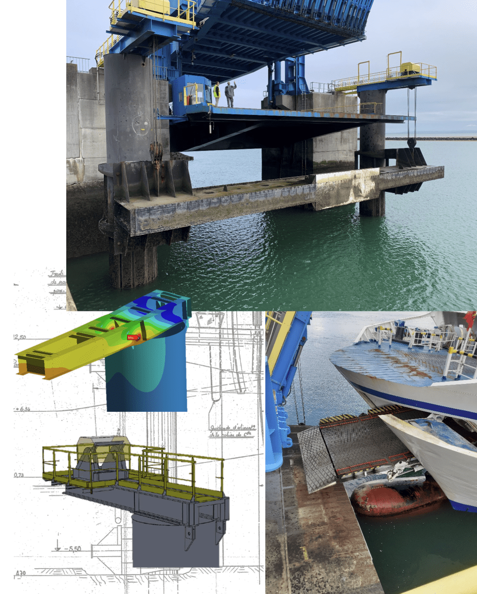 Remplacement des treuils de la poutre pare-chocs d’accostage des ferry - Ouistreham