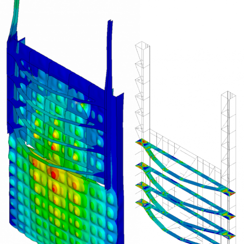 Calcul d'une vanne sous séisme avec interaction fluide structure (IFS)
