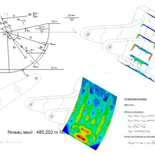 Justification de la tenue mécanique par calculs éléments finis et analytiques