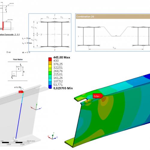 Tenue mécanique d’une fixation de palplanches T_PLATE pour le port de Calais