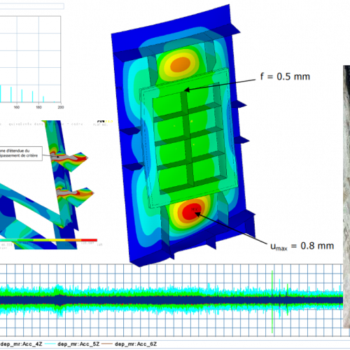 Analyse de la tenue en fatigue vibration de la porte étanche