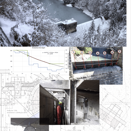 Barrage des Mottets : expertise du clapet de surface