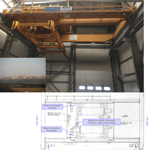 Diagnostic pont roulant sur le site de La Hague