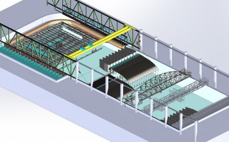 Vue 3D de l'extension du bassin de l’Ecole Centrale de Nantes