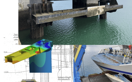 Remplacement des treuils de la poutre pare-chocs d’accostage des ferry - Ouistreham