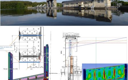 Barrage de Jousseau : études des vannes type wagon de l’évacuateur de crue